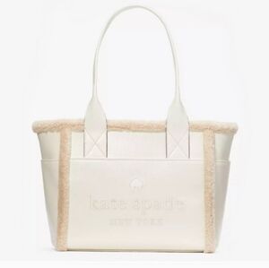 Kate Spade Faux Shearling Tote Large,